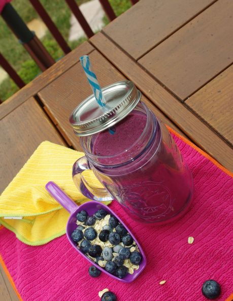 Blueberry Oatmeal Smoothie Ingredients Outdoors 2014